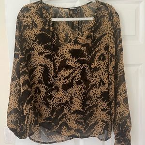 Paige sheer top, bought off of Nuuly